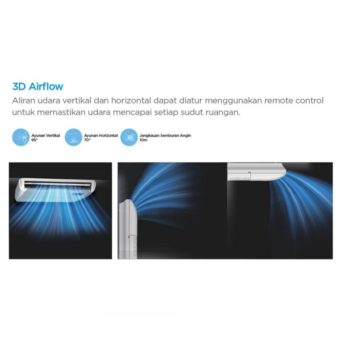Midea AC Ceiling & Floor Standard 6 PK - MUER-60CRN1